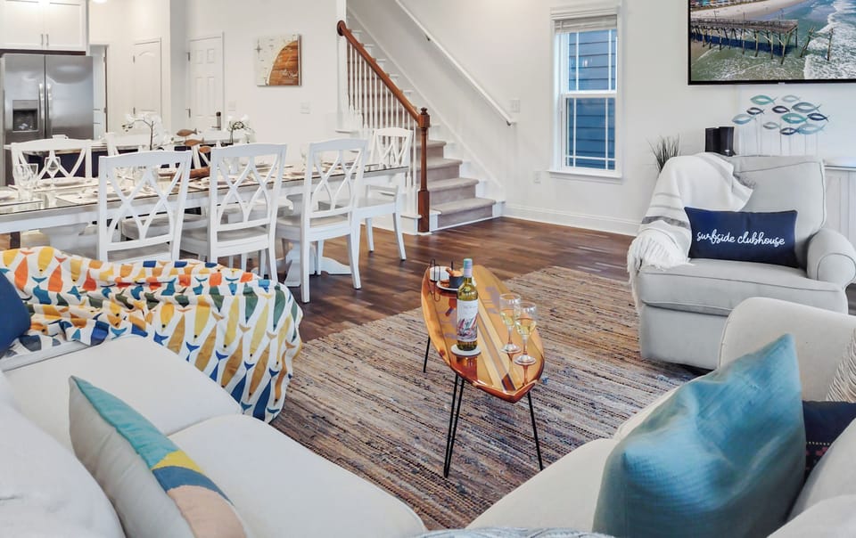 Head up the stairs for plenty more space to spread out