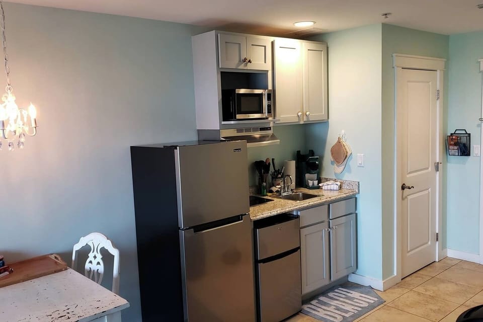 Dorm size fridge + Beverage fridge!