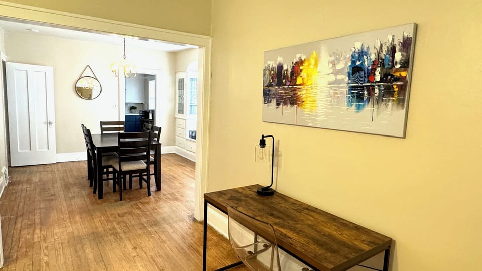 This is the perfect space to get your work done and still be in the mix.