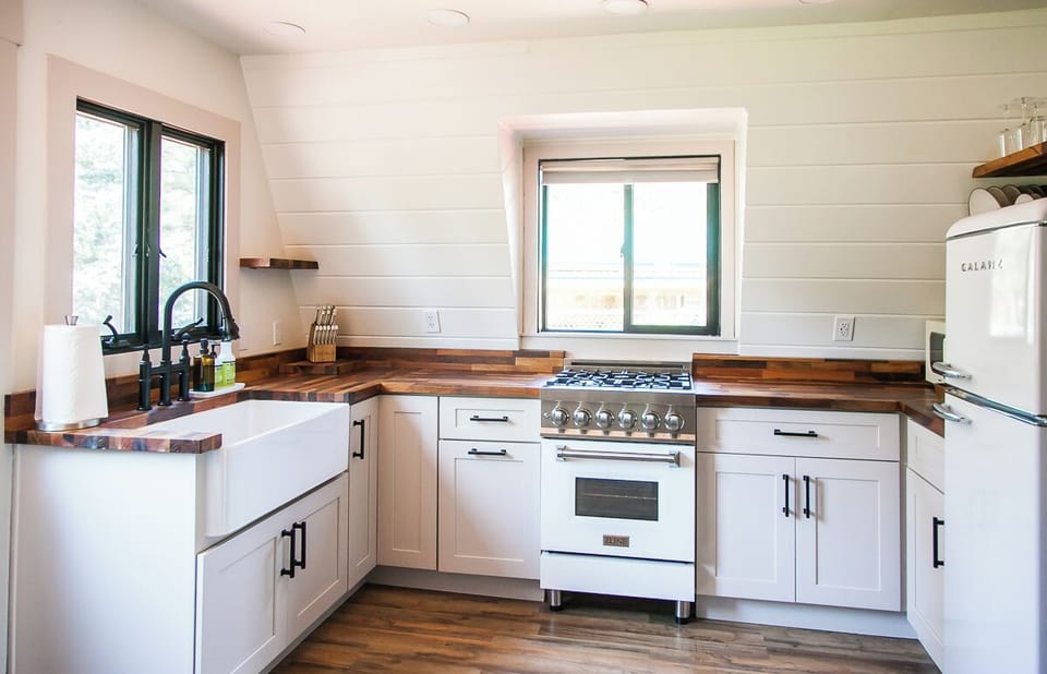 Very bright and airy, allowing fresh air and natural light.