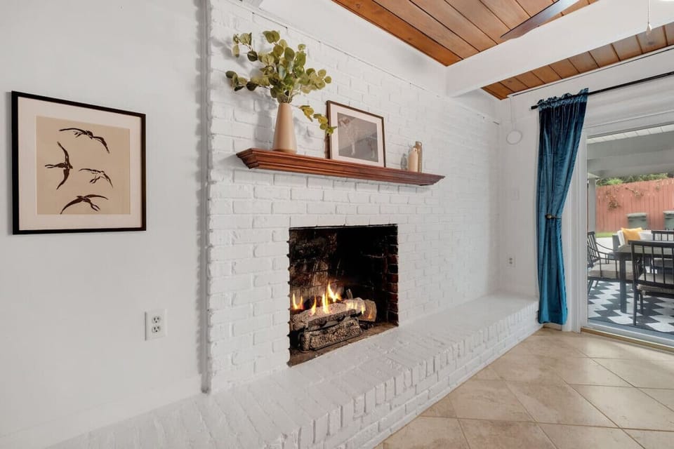 Wood burning Fireplace