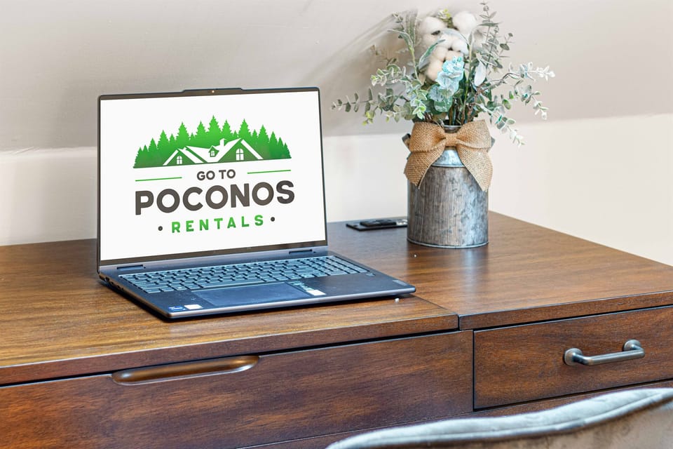 Adjustable stand up desk in bedroom #2.
