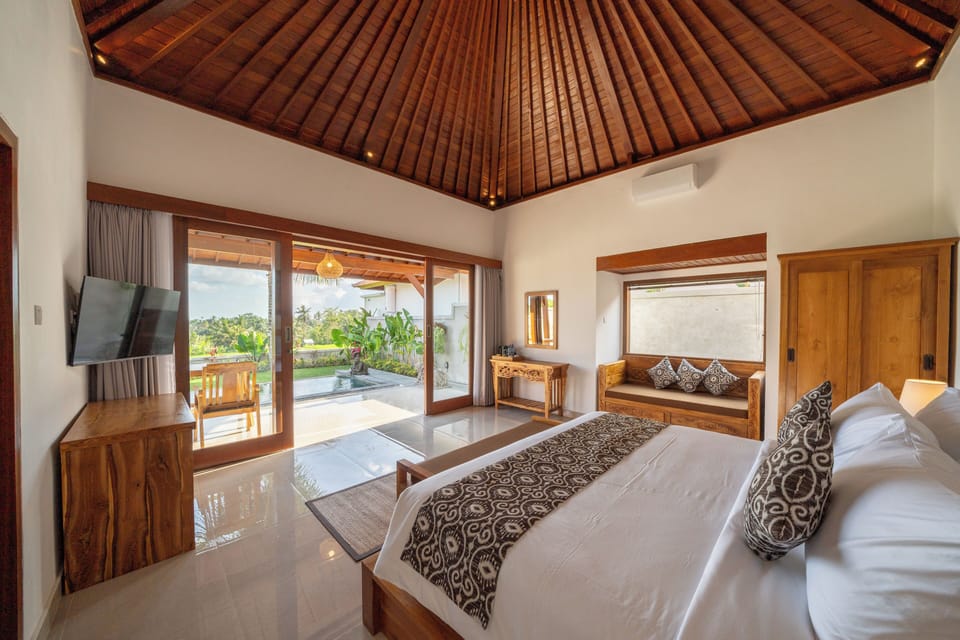 Luxury Room, Private Pool, Resort View | In-room safe, desk, blackout drapes, iron/ironing board