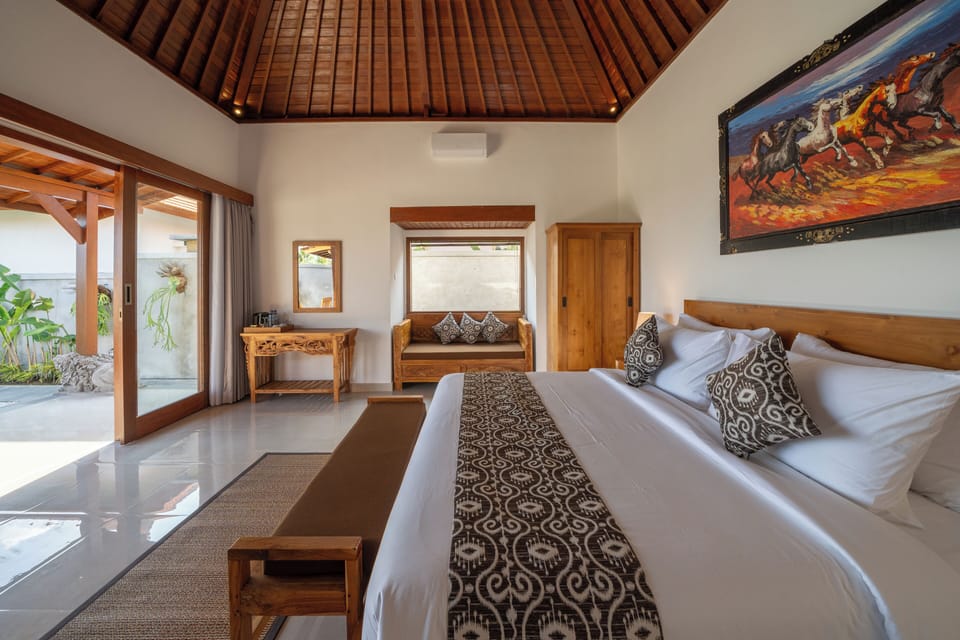 Luxury Room, Private Pool, Resort View | In-room safe, desk, blackout drapes, iron/ironing board