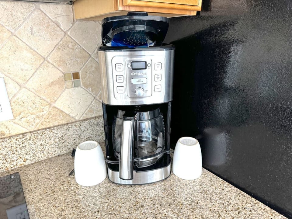Brew a coffee pot from Drip Coffee Maker and get your beach day off to a great start.