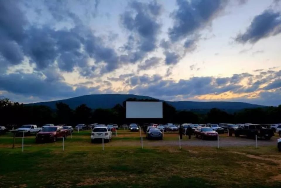 Tower Drive-In in Poteau with a view of Cavanal
