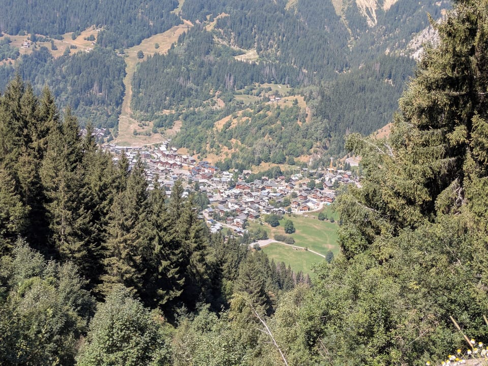 Champagny village from afar