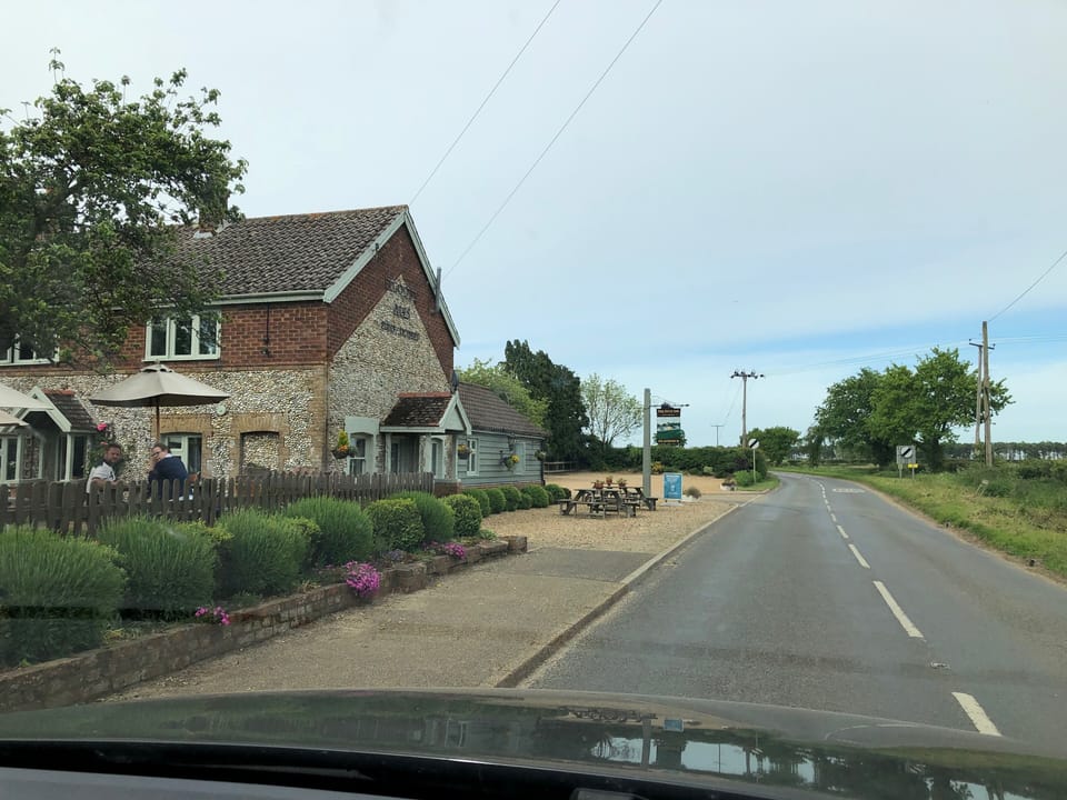 Village pub (The Duck a 3 minute walk)