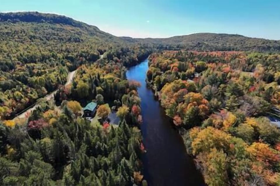 Aerial view of the L'Assomption River