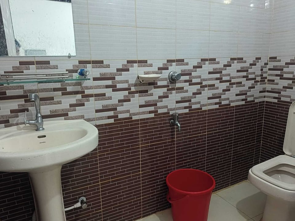 Slippers, towels, soap, shampoo