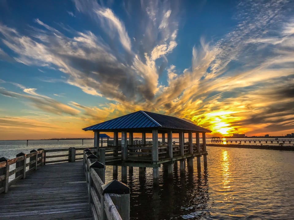 Sunsets at Front Beach are not to be missed 