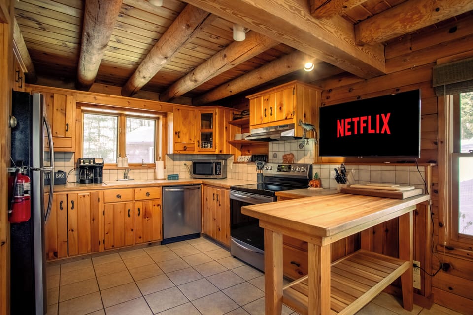 Gather in our fully equipped kitchen, where all the essentials are available.
