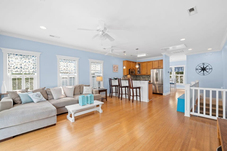 View of the top floor looking from the patio door