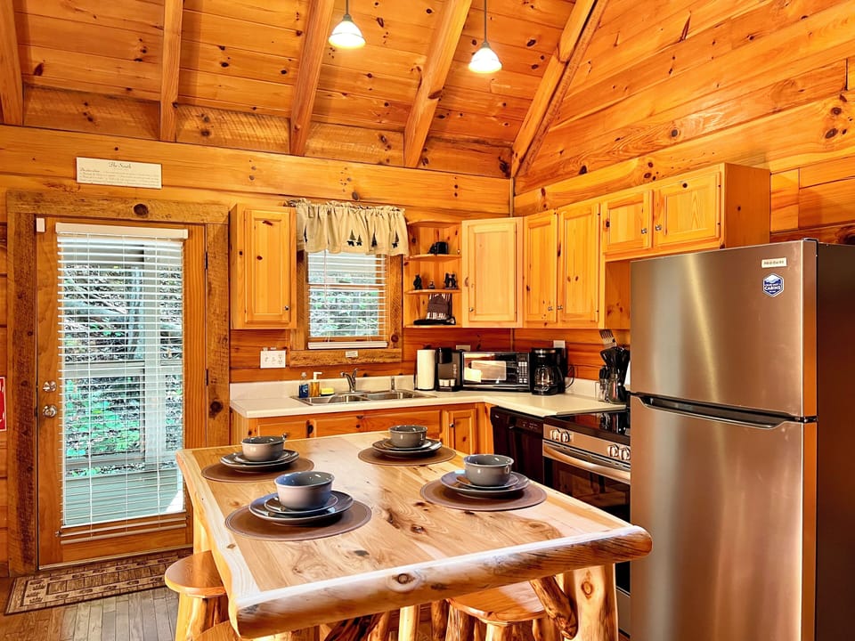 Fully stocked kitchen for cooking