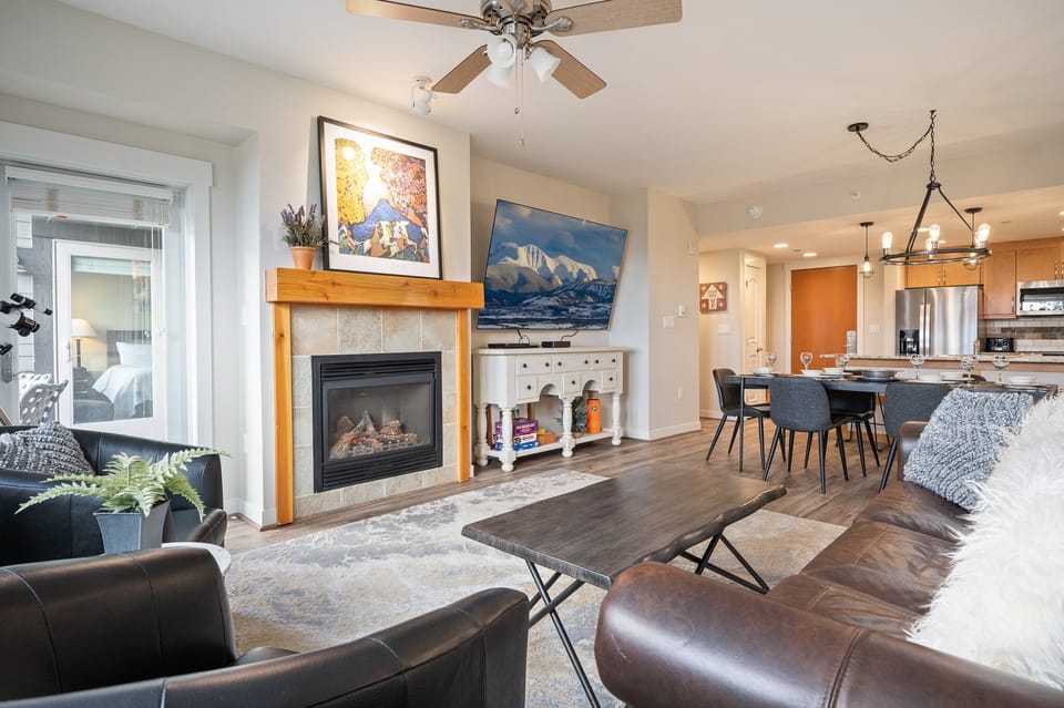 Open Floorplan and Massive 83" HDTV