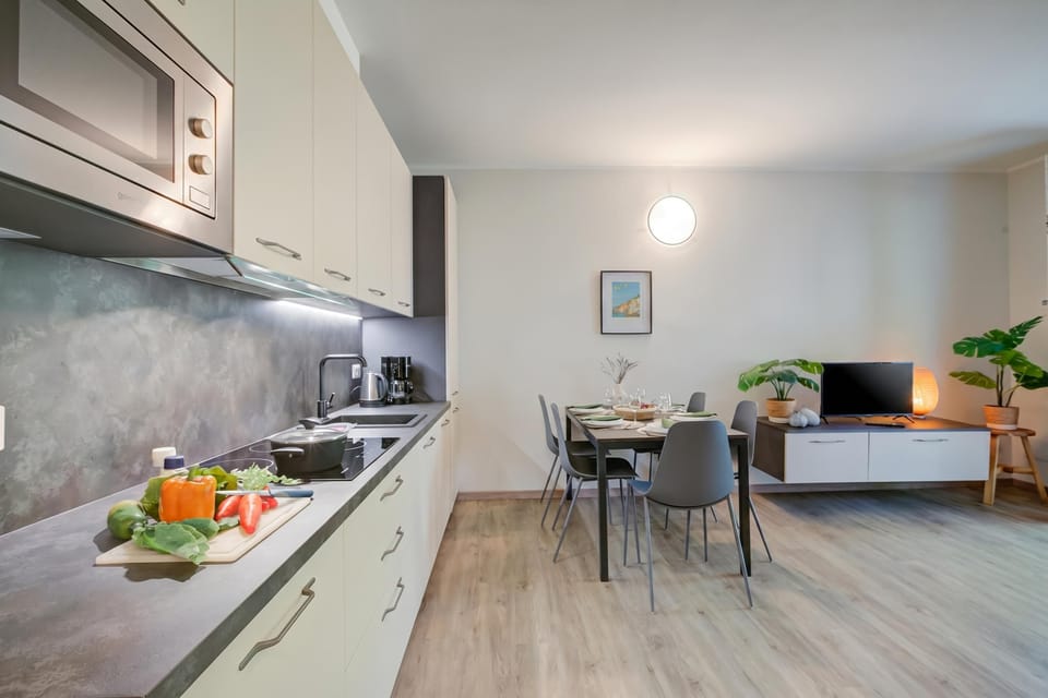 Kitchen and dining area