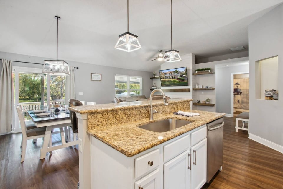 Open Kitchen - Stainless Steel Appliances including Dishwasher