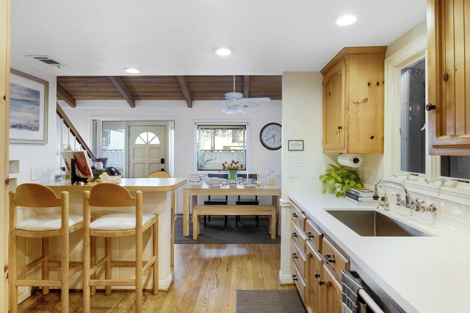 Kitchen next to the dining area.