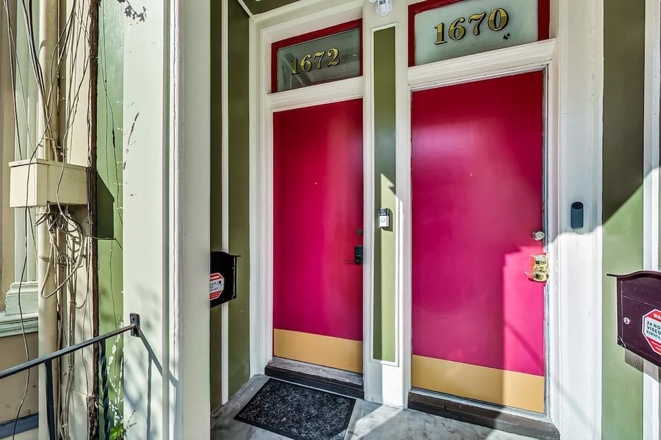 The left door leads you to your oasis.