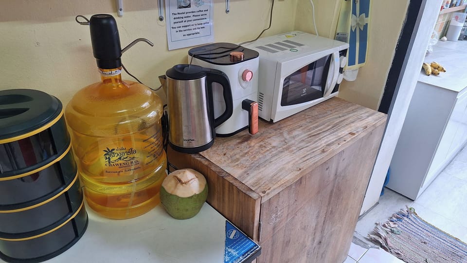 Shared fridge, shared microwave