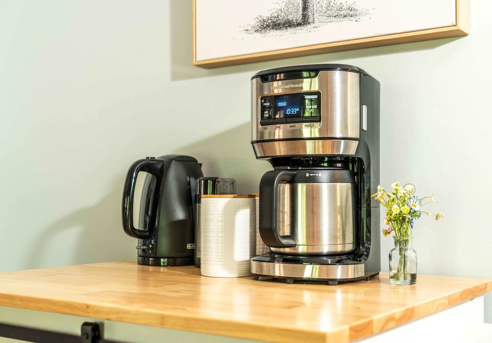 “Today’s good mood is sponsored by coffee.”