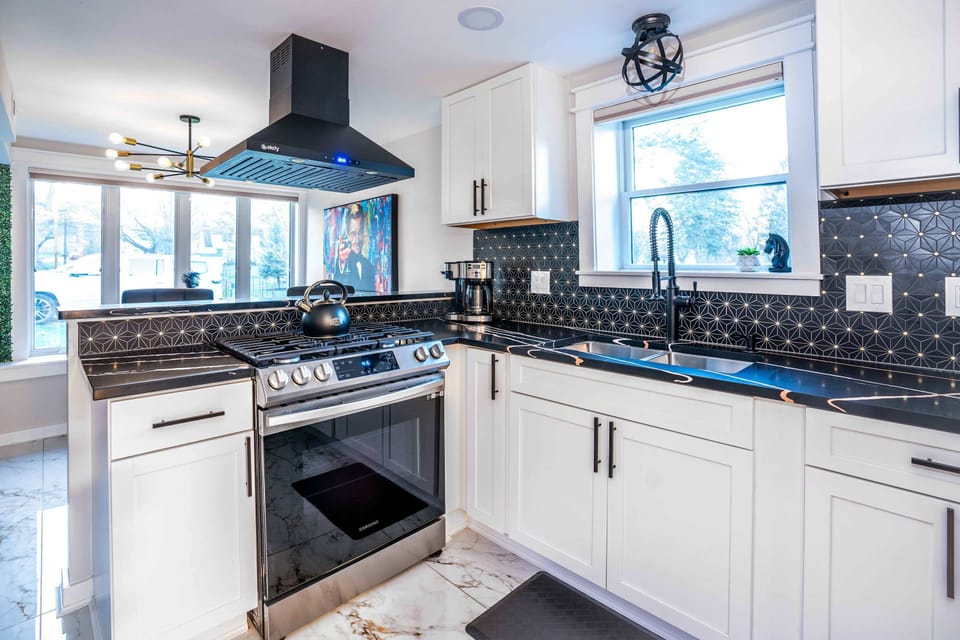 Whip up a meal in the modern kitchen!