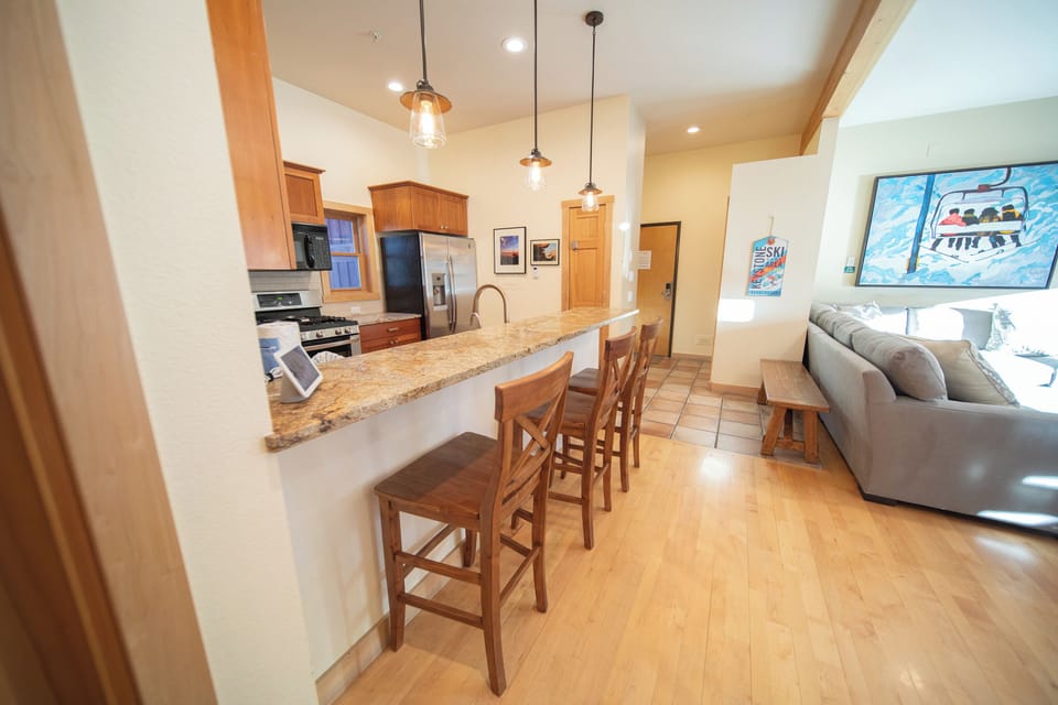 Breakfast bar for extra seating