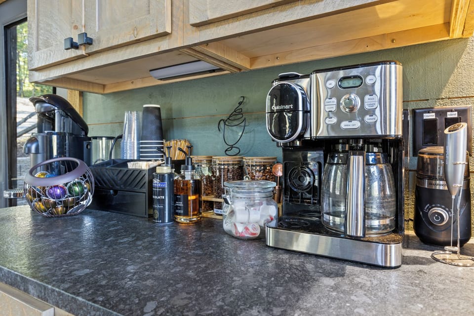 Guest Favorite Amenity! Wake up your way with our coffee & tea bar. We feature local coffee beans and loose leaf tea! 