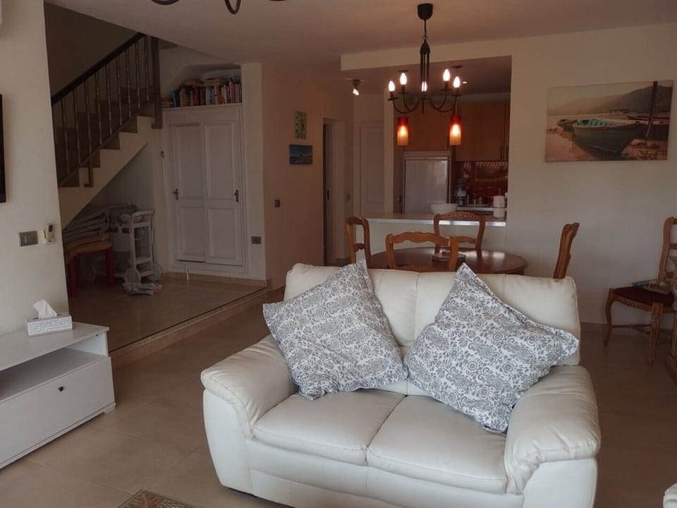 Lounge with Stairs to Master Bedroom 
