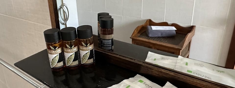 Comfort Triple Room | Bathroom | Hair dryer, towels, soap, shampoo