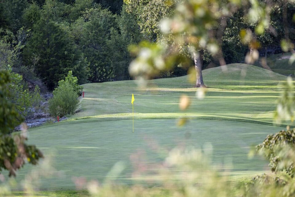 Beautiful golf course views right outside the home.