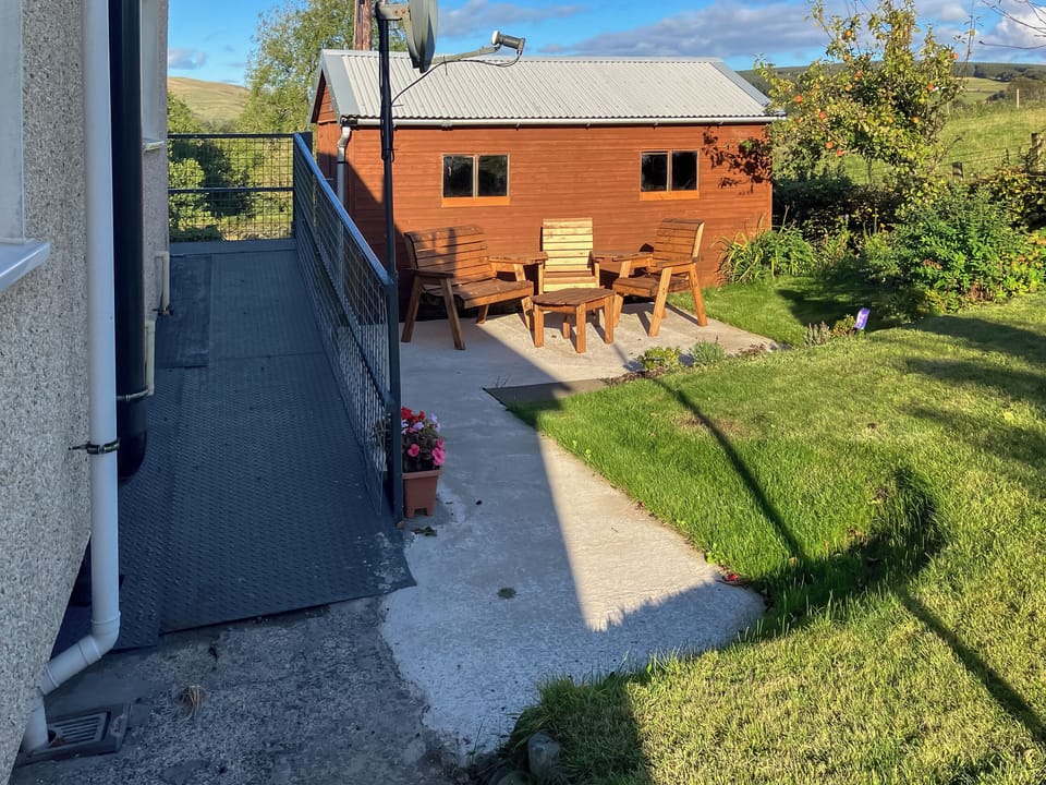 Sitting-out-area | LilyBank Cottage, Pinmore, near Girvan