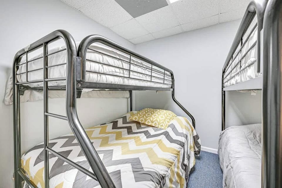 Bedroom 6 - Twin Bunk Bed. Twin/Full Bunk Bed. Basement Level.