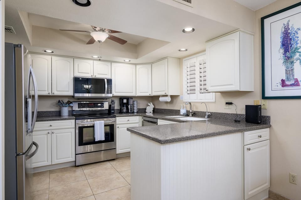 Fully stocked kitchen