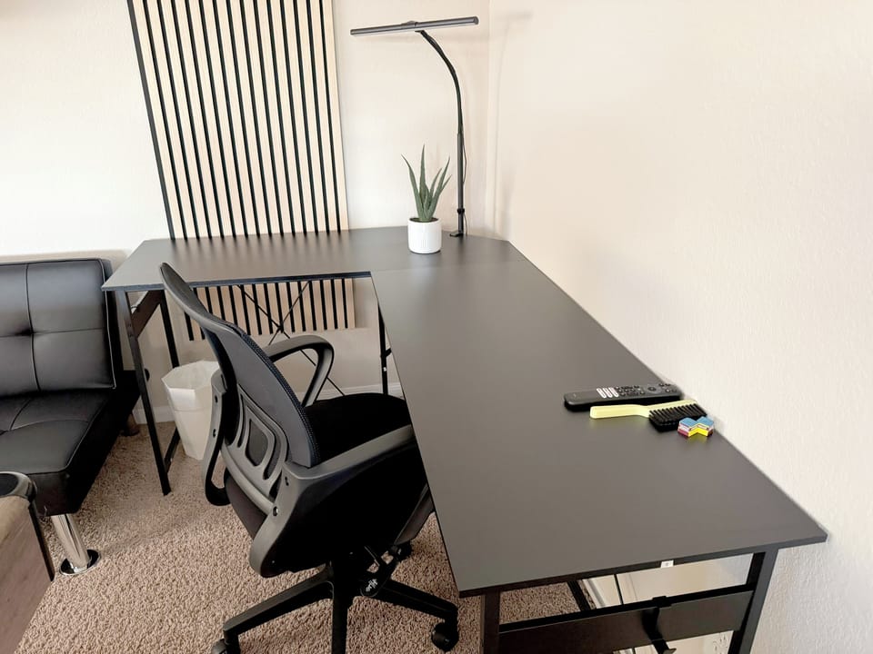 Second workspace upstairs
