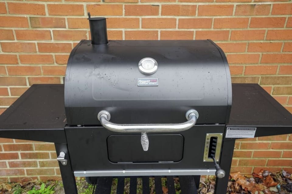 Our charcoal grill is perfect for grilling steaks, burgers, and more.