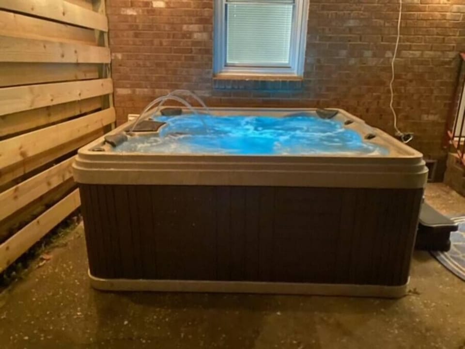Enjoy some well-deserved relaxation in this private hot tub. 