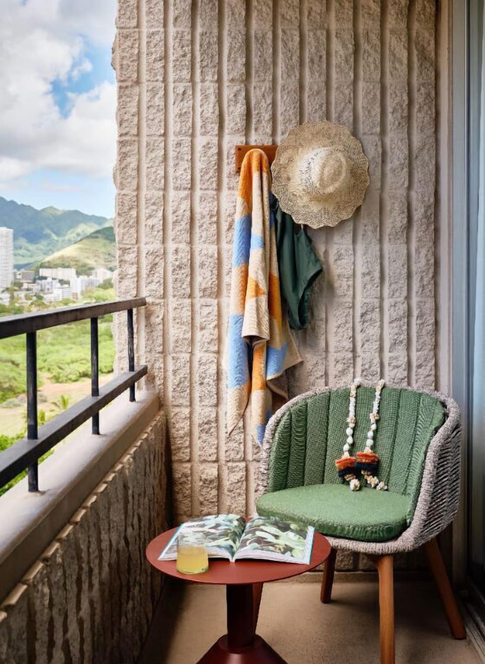 Step outside and soak in the beauty of nature, where the tranquil outdoor space invites quiet reflection and peaceful moments.