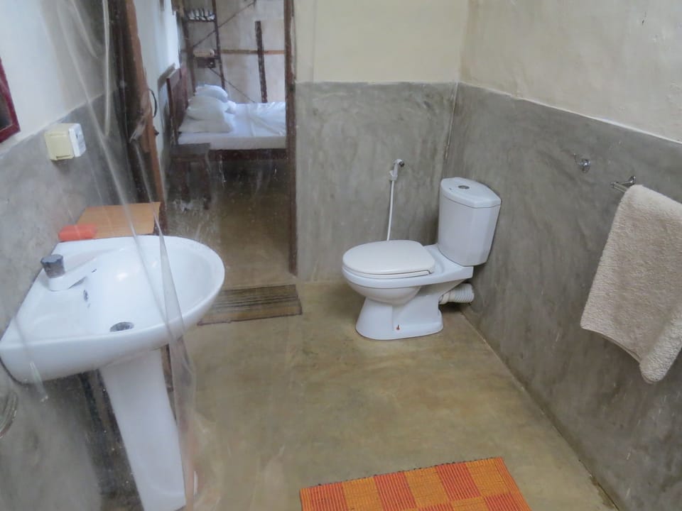 Shower, free toiletries, hair dryer (on request), towels