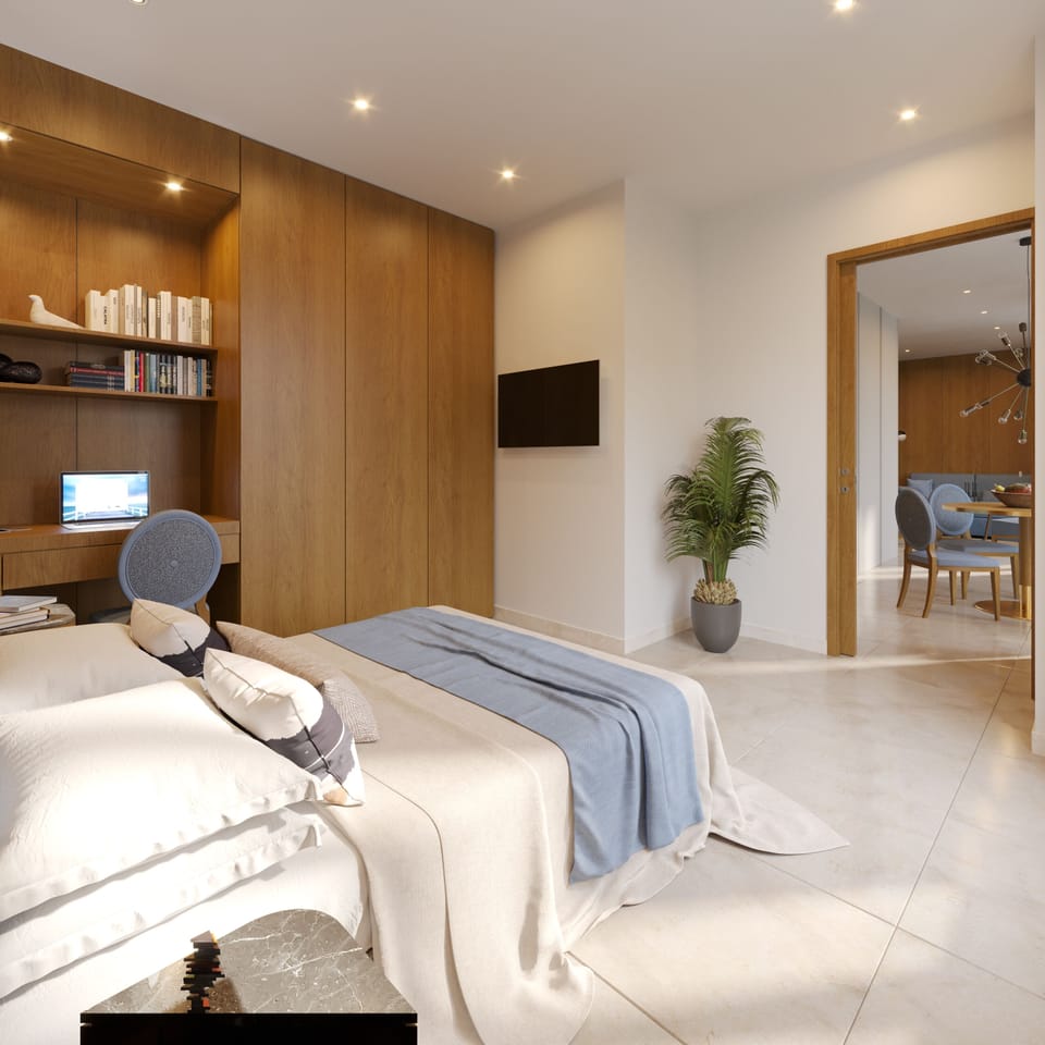 Family Apartment, City View | In-room safe, blackout drapes, soundproofing, iron/ironing board