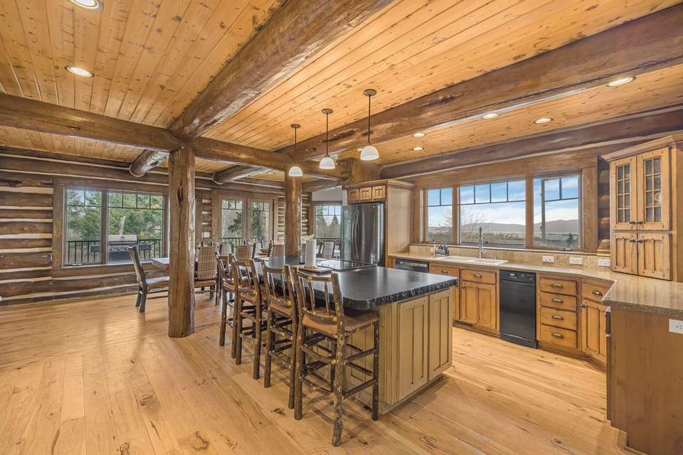 Large open Kitchen and dining for a great gathering space.  