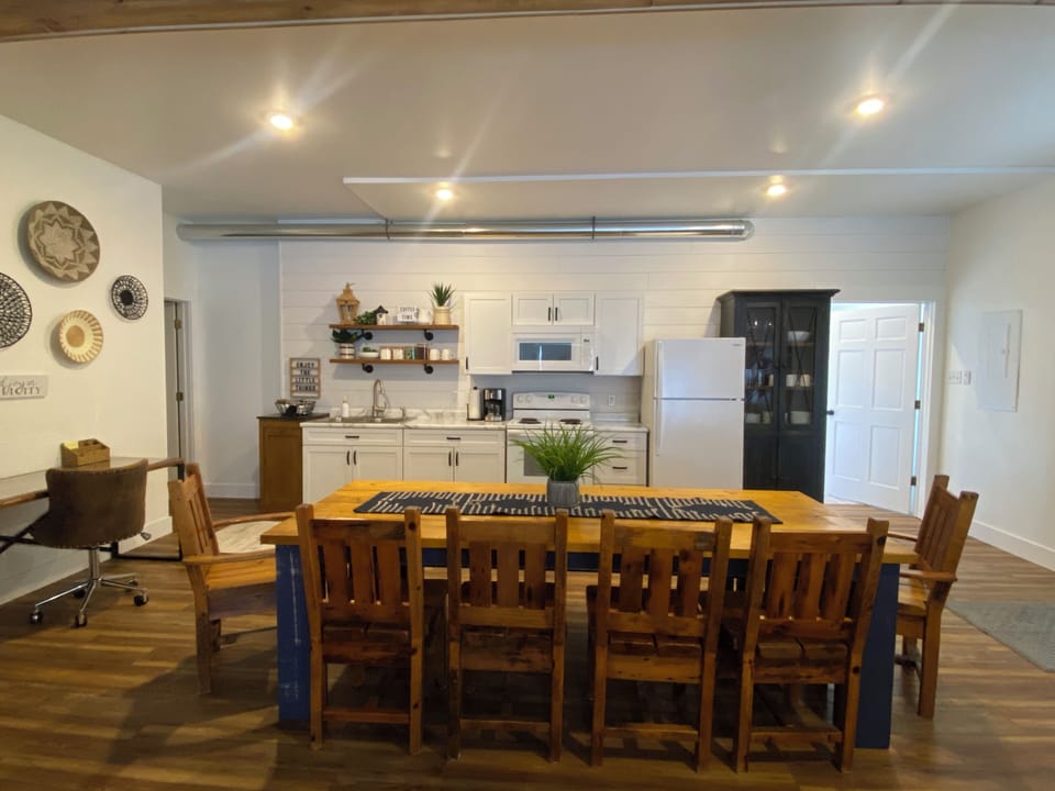 Dining and kitchen