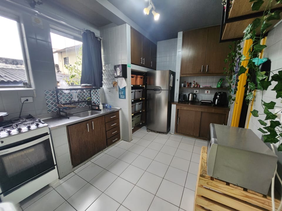 Shared fridge, microwave