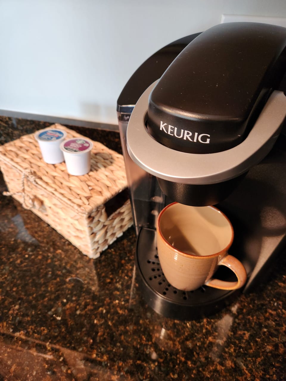 Start your day with coffee or hot chocolate 