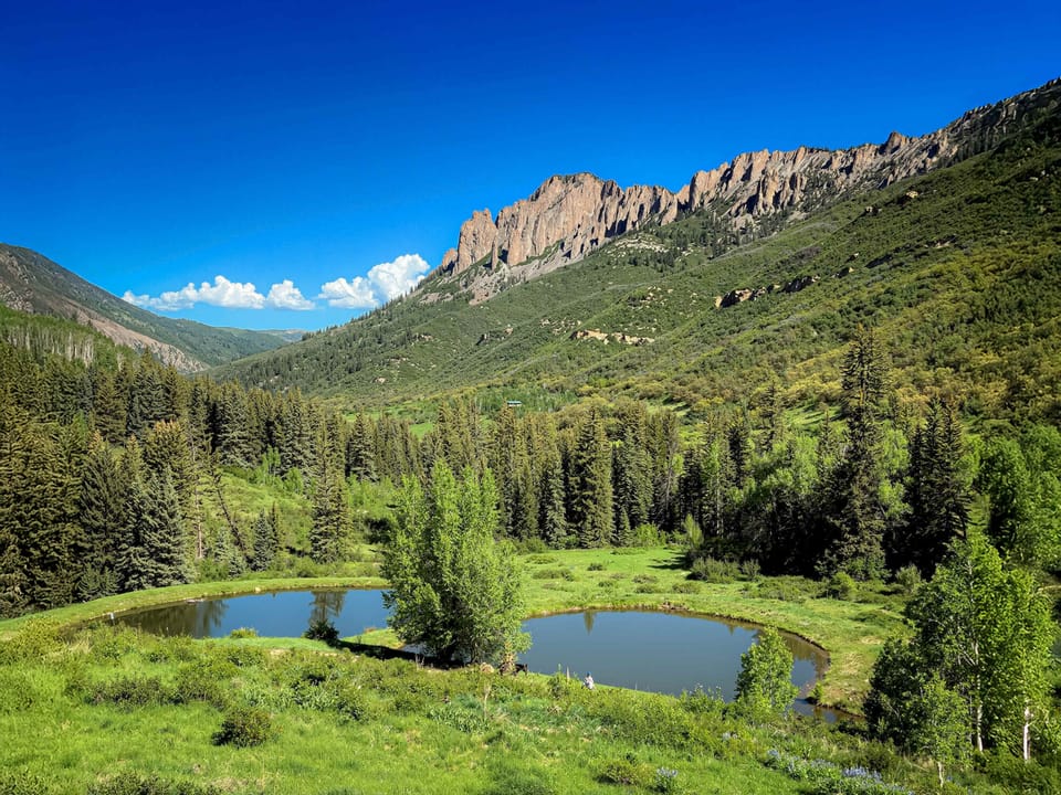 Stunning views with access to wilderness and private ponds.