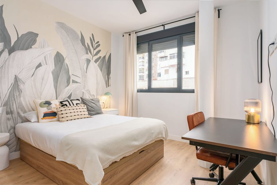 Down comforters, desk, laptop workspace, free WiFi