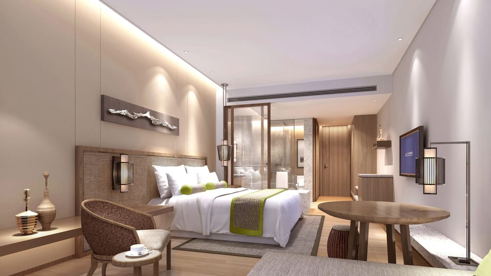 Premium bedding, down comforters, pillowtop beds, minibar