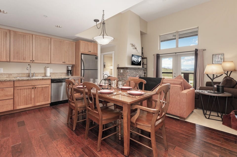 Open concept kitchen, dining and living area gives plenty of space to relax