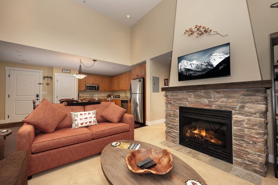 Kick back and enjoy our cozy and comfortable living room featuring a 42" smart TV