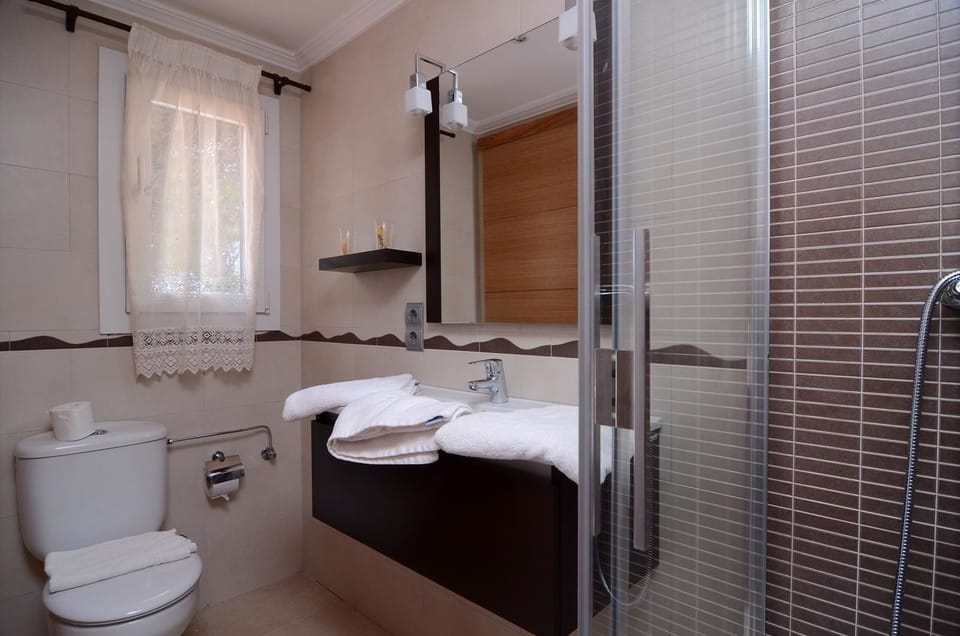 Free toiletries, hair dryer (on request), towels